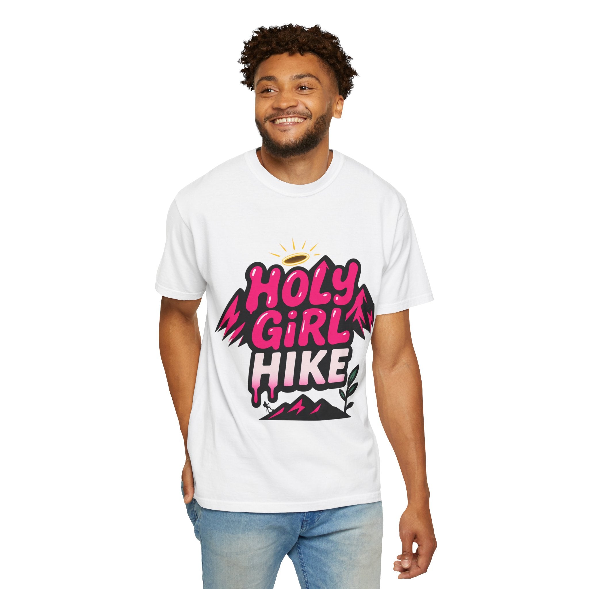 Holy Girl Hike T-Shirt — Faith, Steps, Strength Inspirational Hiking Tee