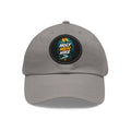 Dad Hat with Leather Patch (Round)