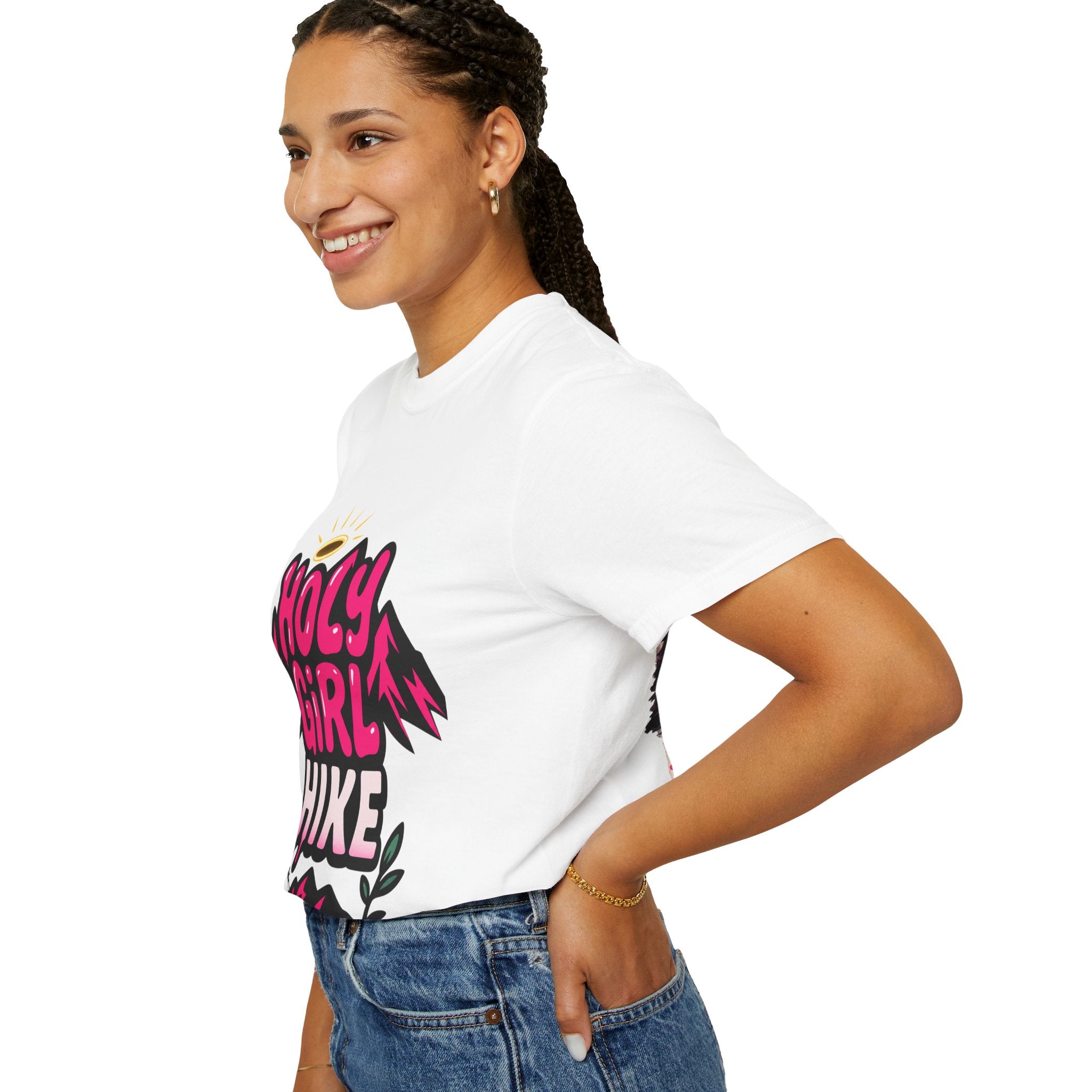 Holy Girl Hike T-Shirt — Faith, Steps, Strength Inspirational Hiking Tee