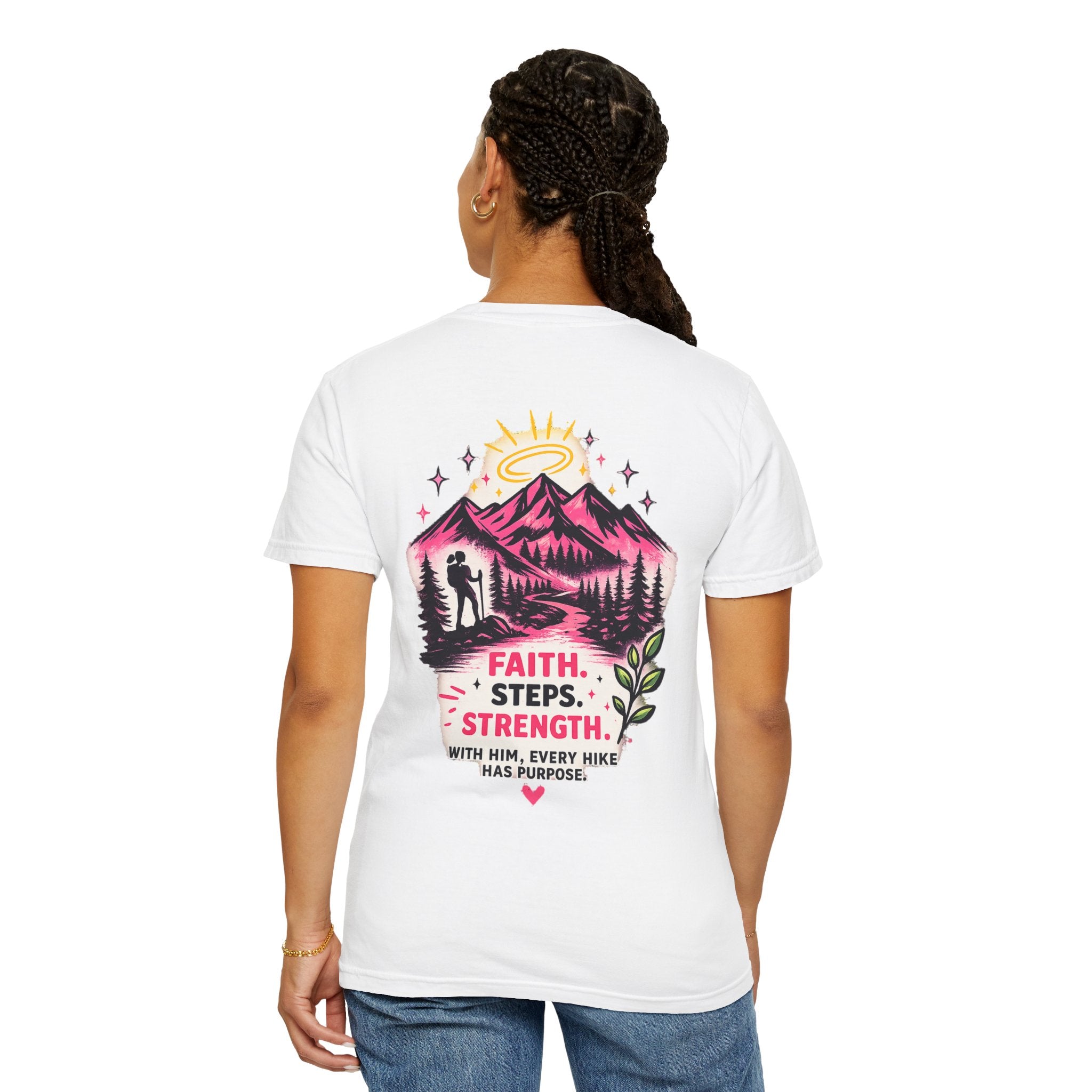 Holy Girl Hike T-Shirt — Faith, Steps, Strength Inspirational Hiking Tee